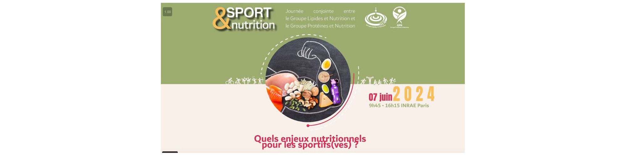 Séminaire Sport & Nutrition du 7 juin 2024